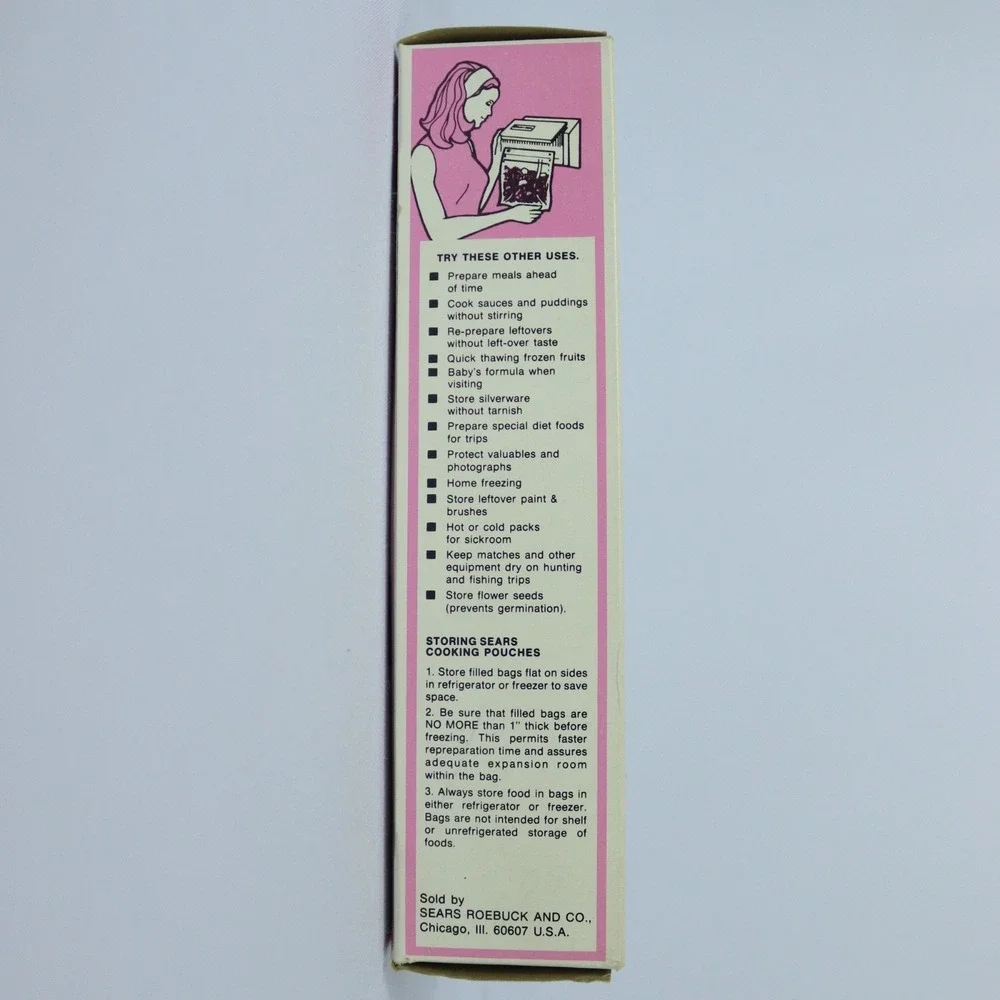 Vintage Sears Seal N Save Cooking Pouches 36 ct 8